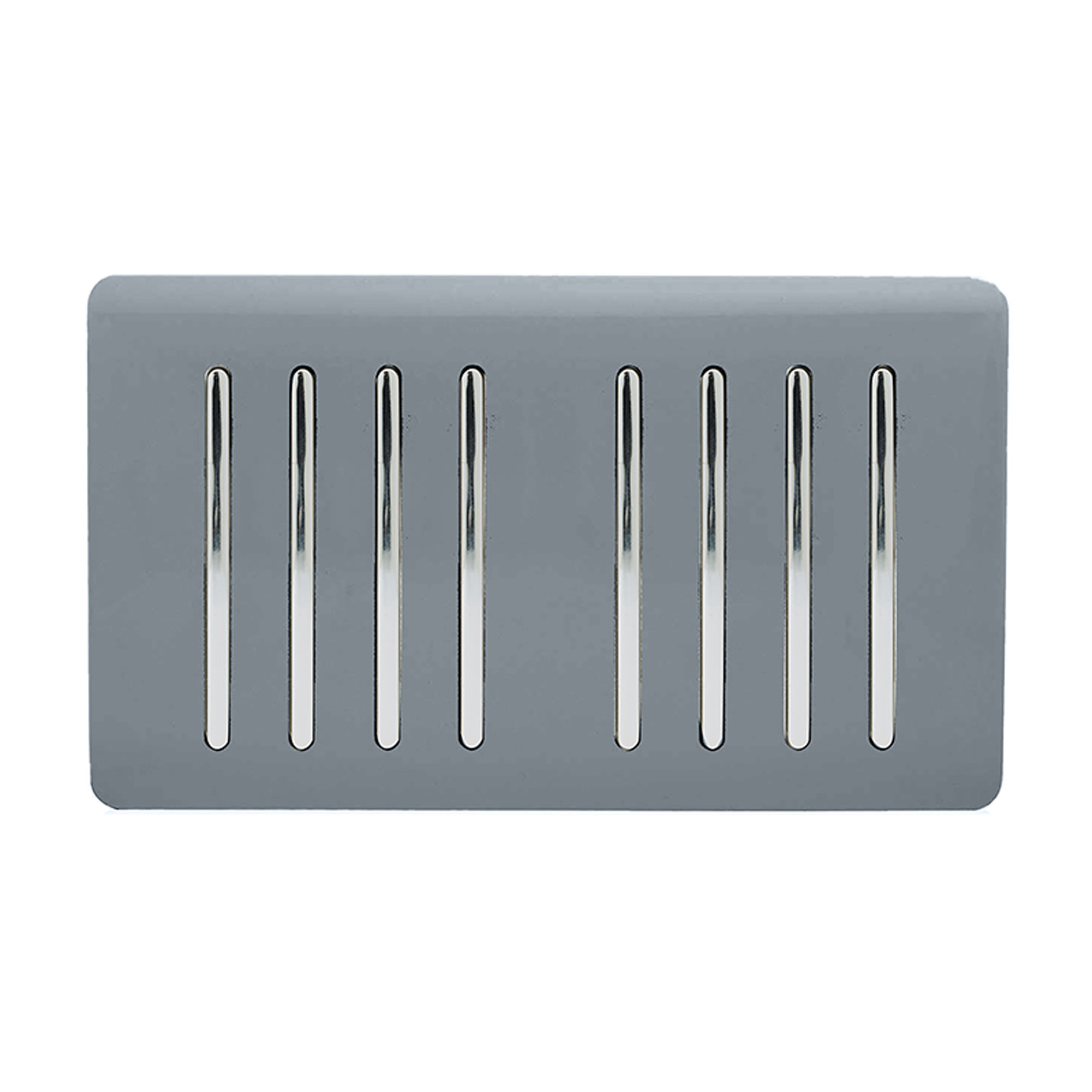 ART-SS88WG  8 Gang 2 Way 10 Amp Rocker Twin Plate Warm Grey